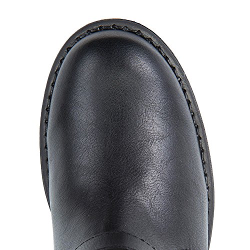 Geox Jr Sofia K, Botas de Motero Niñas, Negro (Black/Silver C0039), 34 EU