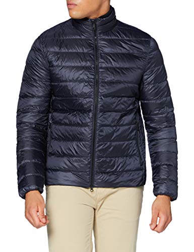 Geox M Dereck Chaqueta Acolchada, Azul Oscuro, 52 para Hombre