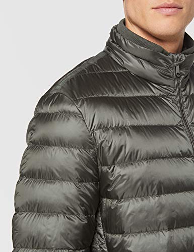 Geox M Dereck D Abrigo, Gris (Deep Mud F6190), 50 para Hombre