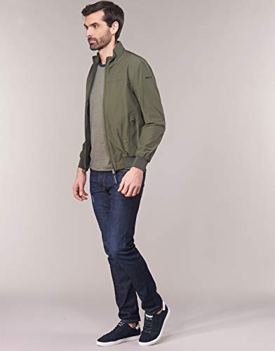 Geox M Vincit Chaqueta Bomber, Verde (Spring Olive F3456), 52 para Hombre
