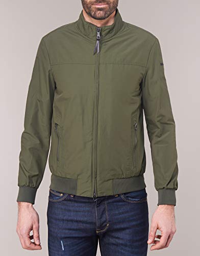 Geox M Vincit Chaqueta Bomber, Verde (Spring Olive F3456), 52 para Hombre