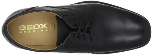 Geox U Federico V, Zapatos de Cordones Derby Hombre, Negro (Black C9999), 47 EU