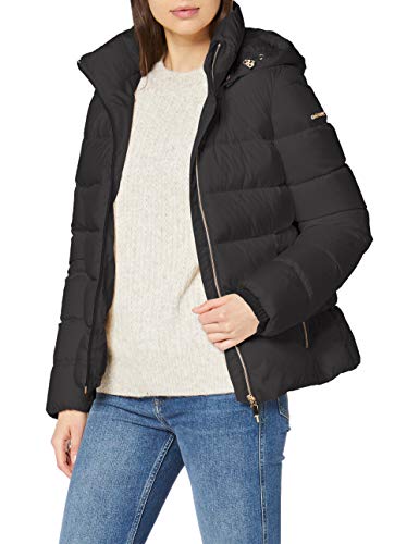 Geox W Adrya T Chaqueta Bomber, Negro (Black F9000), 42 para Mujer