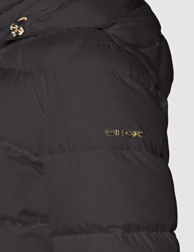 Geox W Adrya T Chaqueta Bomber, Negro (Black F9000), 42 para Mujer