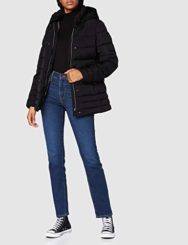 Geox W Aneko Capa de pluma, Negro, 40 para Mujer