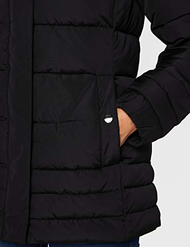 Geox W Aneko Capa de pluma, Negro, 40 para Mujer