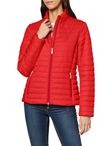 Geox W Ascythia A Chaqueta, Rojo (True Red F7115), 40 para Mujer