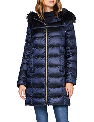 Geox W Blenda Parka, Iridescent Blue, 38 para Mujer