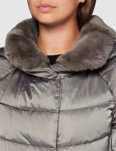 Geox W CHLOO Parka, Cloudy Grey, 42 para Mujer