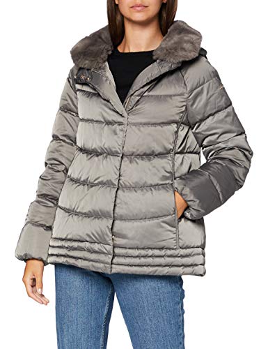 Geox W CHLOO Parka, Cloudy Grey, 42 para Mujer