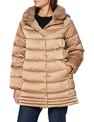 Geox W CHLOO Parka, Outer Coconut, 44 para Mujer