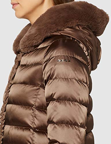 Geox W Chloo Y Parka, Marrón (Bear Cub F6185), 44 para Mujer