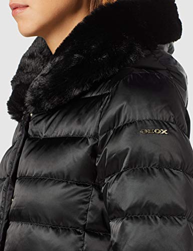 Geox W Chloo Y Parka, Negro (Black F9000), 52 para Mujer