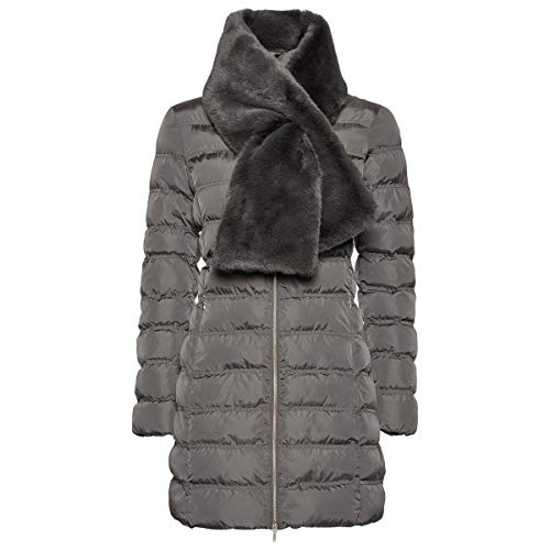 Geox W ELISKA, Abrigo para Mujer, Gris (Cloudy Grey F1479), 46
