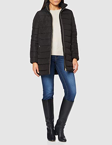 Geox W ELISKA Chaqueta, Negro, 46 para Mujer