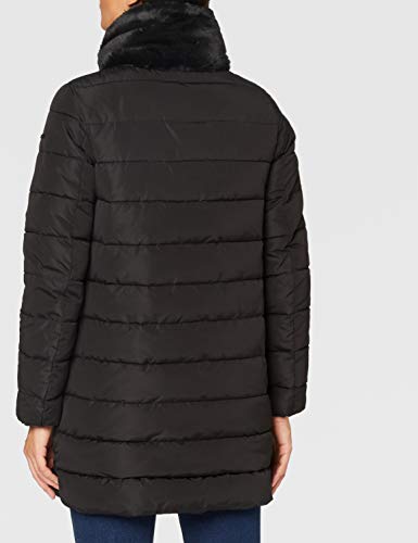 Geox W ELISKA Chaqueta, Negro, 46 para Mujer