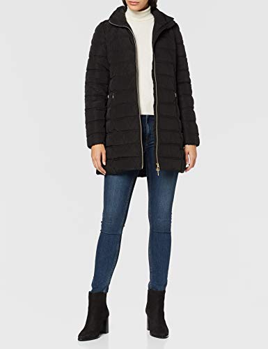 Geox W Eliska J Abrigo, Negro (Black F9000), 40 para Mujer