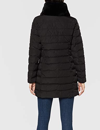 Geox W Eliska J Abrigo, Negro (Black F9000), 40 para Mujer