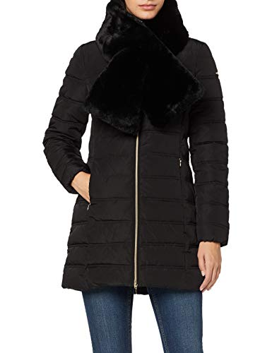 Geox W Eliska J Abrigo, Negro (Black F9000), 40 para Mujer