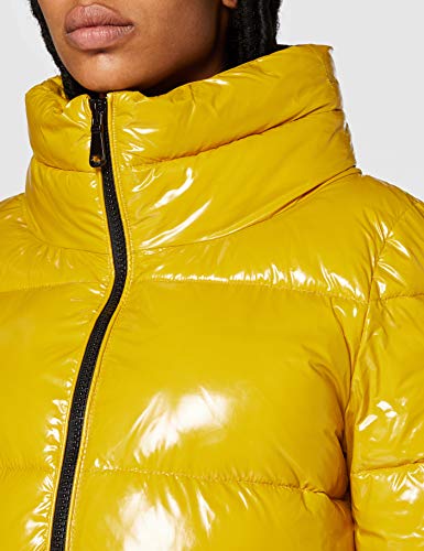 Geox W EMALISE Chaqueta acolchada, Color amarillo, 40 para Mujer
