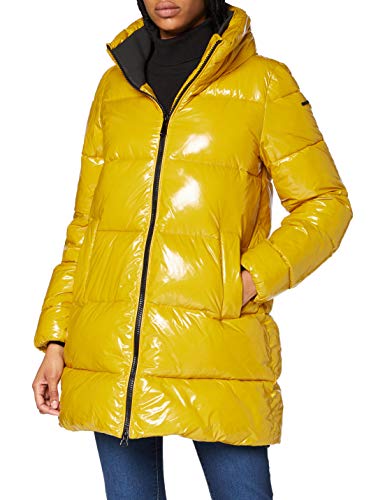 Geox W EMALISE Chaqueta acolchada, Color amarillo, 40 para Mujer
