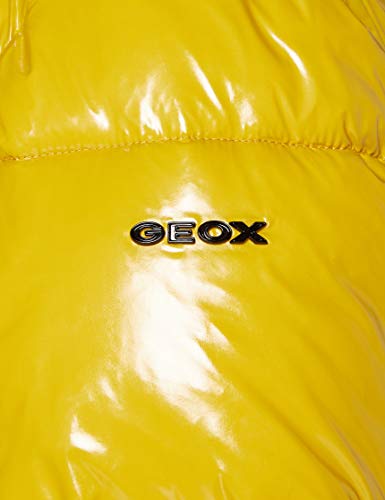 Geox W EMALISE Chaqueta acolchada, Color amarillo, 40 para Mujer