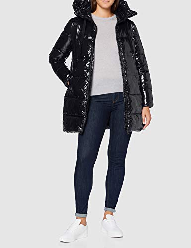 Geox W Emalise Parka, Negro, 50 para Mujer