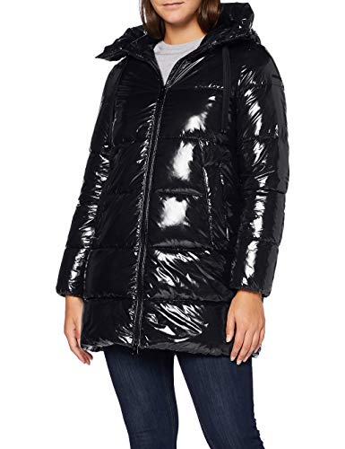Geox W Emalise Parka, Negro, 50 para Mujer