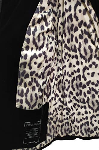 Geox W FELYXA Chaqueta, Negro, 44 para Mujer