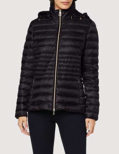 Geox W Jaysen, Abrigo Mujer, Negro (Black F9000), 40 (Talla fabricante: 34)