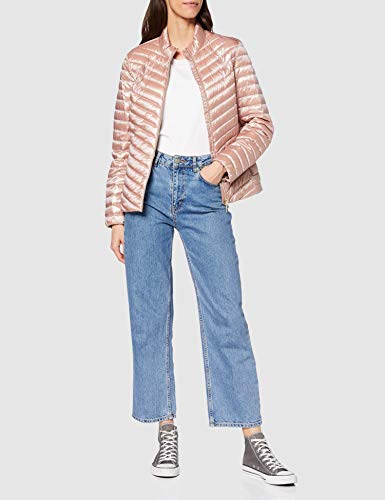 Geox W Jaysen B Chaqueta, Gris (Glossy Powder F8274), 42 para Mujer