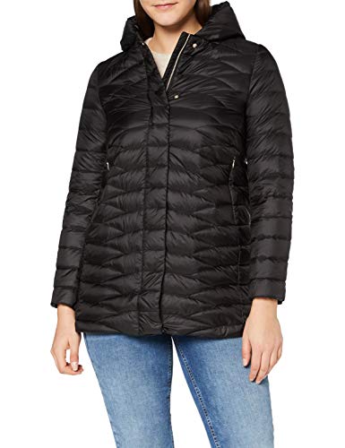 Geox W Jaysen Capa de pluma, Negro, 50 para Mujer