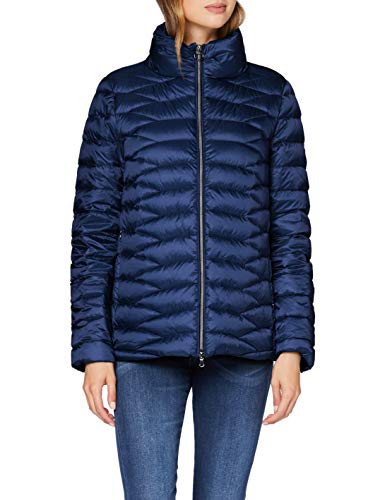 Geox W Jaysen Chaqueta Acolchada, Azul Lima Oscura, 48 para Mujer