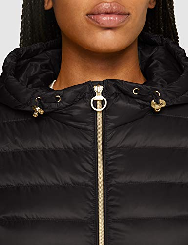 Geox W Jaysen Chaqueta acolchada, Negro, 40 para Mujer