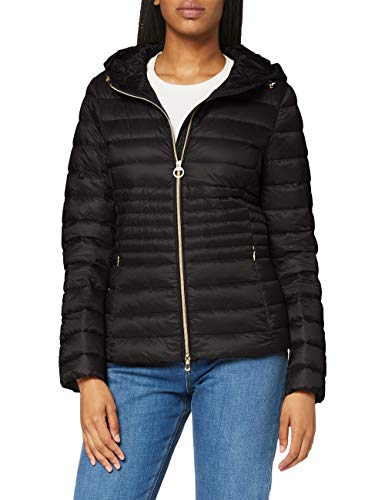 Geox W Jaysen Chaqueta acolchada, Negro, 40 para Mujer