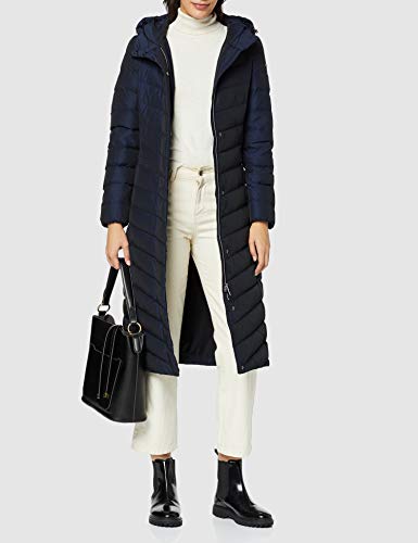 Geox W Seyla L Abrigo, Azul (Dark Blue Nights F4476), 42 para Mujer