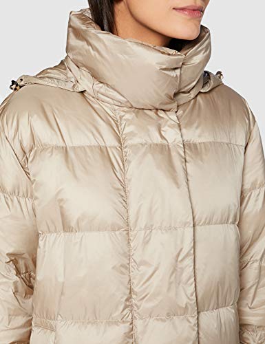 Geox W TAHINA Capa de pluma, beige, 46 para Mujer