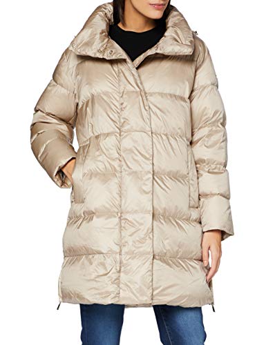 Geox W TAHINA Capa de pluma, beige, 46 para Mujer