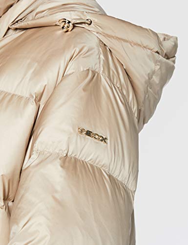 Geox W TAHINA Capa de pluma, Sand Beige, 40 para Mujer