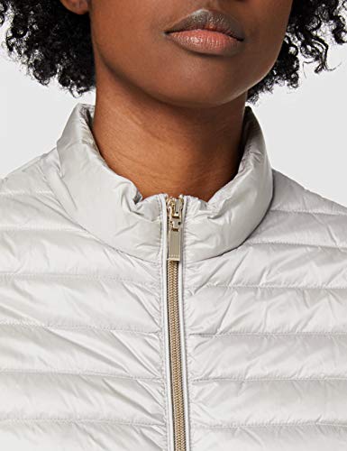 Geox Woman Down Jacket Chaqueta, Grau (Sleet Grey/Blanc F1450), 54 para Mujer