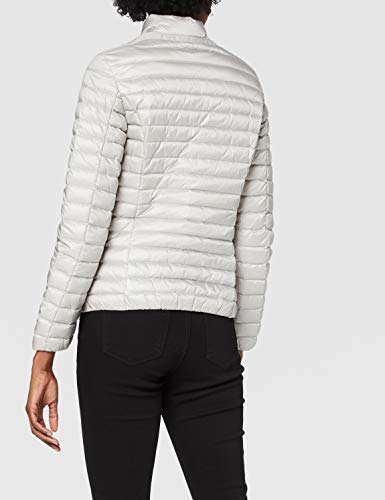 Geox Woman Down Jacket Chaqueta, Grau (Sleet Grey/Blanc F1450), 54 para Mujer