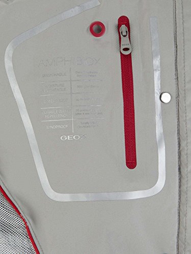 Geox Woman Jacket Abrigo, Gris(sesame Grey), 44 para Mujer