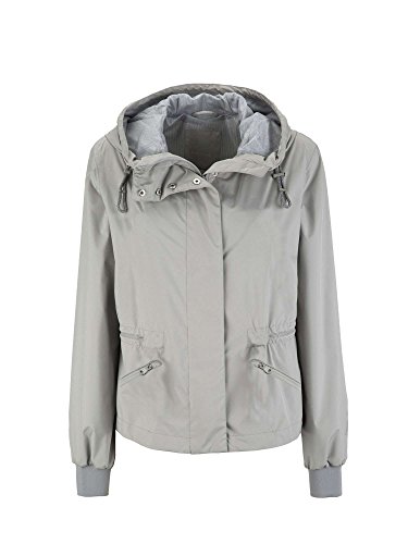 Geox Woman Jacket Abrigo, Gris(sesame Grey), 44 para Mujer