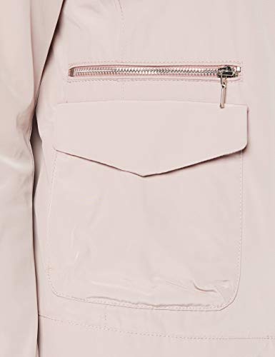 Geox Woman Jacket Abrigo, Rosa (Dark Antique Rose F8219), 44 para Mujer