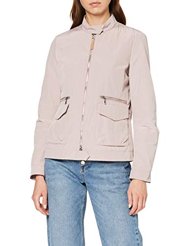 Geox Woman Jacket Abrigo, Rosa (Dark Antique Rose F8219), 44 para Mujer