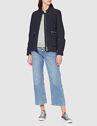 Geox Woman Jacket Chaqueta, Azul (Dark Navy), 40 para Mujer