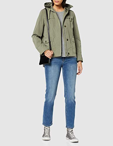 Geox Woman Jacket Chaqueta, Verde (Dusty Olive F3167), 44 para Mujer