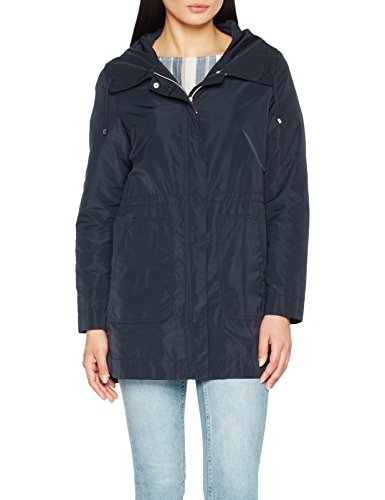 Geox Woman Jacket Parka Chaqueta, Azul (Blue Nights F4386), 42 para Mujer