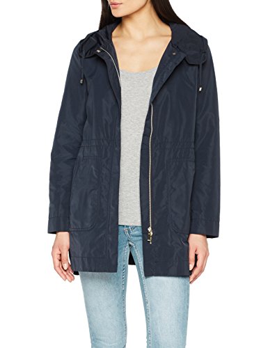 Geox Woman Jacket Parka Chaqueta, Azul (Blue Nights F4386), 42 para Mujer
