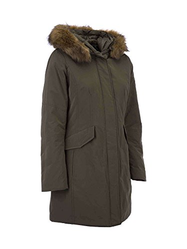 Geox Woman Jacket, Parka para Mujer, Verde (Dark Military F3450), 42 (Talla Fabricante: 48)